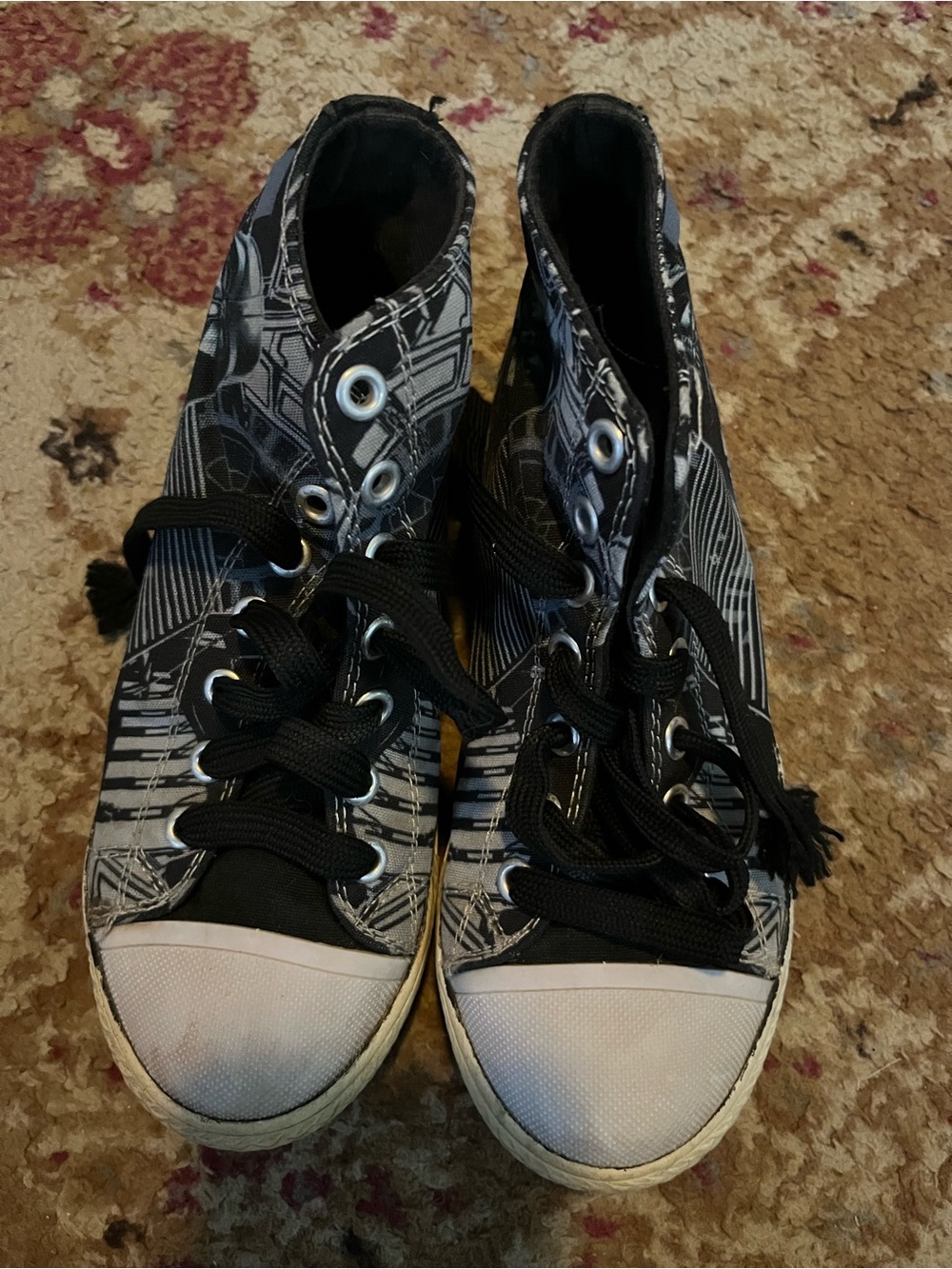 Star Wars Skechers Darth Vader High Top Sneakers Kids Size US 1 (EUR 32)